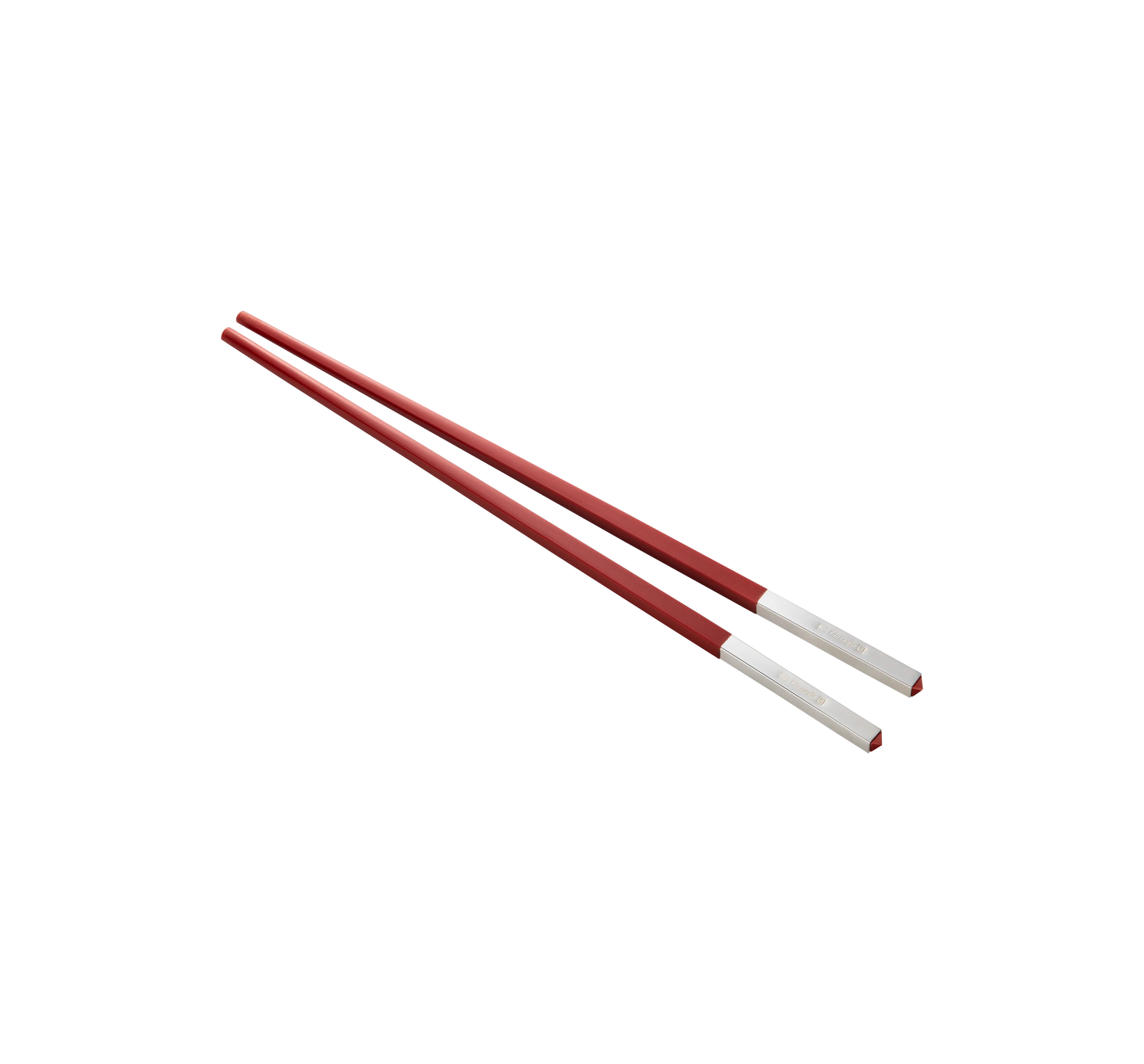 Christofle UNI Set of red Chinese chopsticks and chopsticks rest