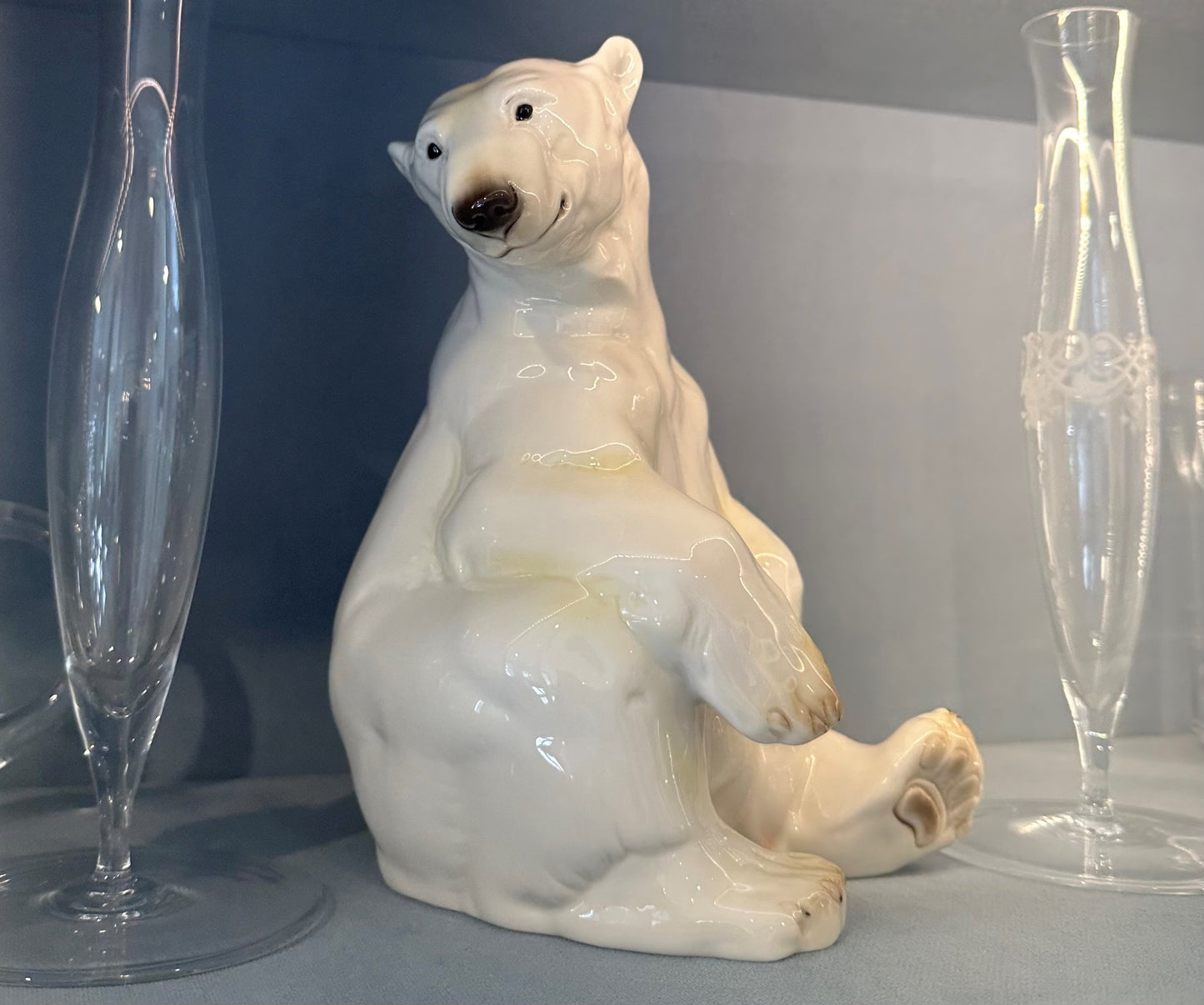 Nymphenburg Figurine "Polar Bear" designed by Willy Zügel (Germany)
