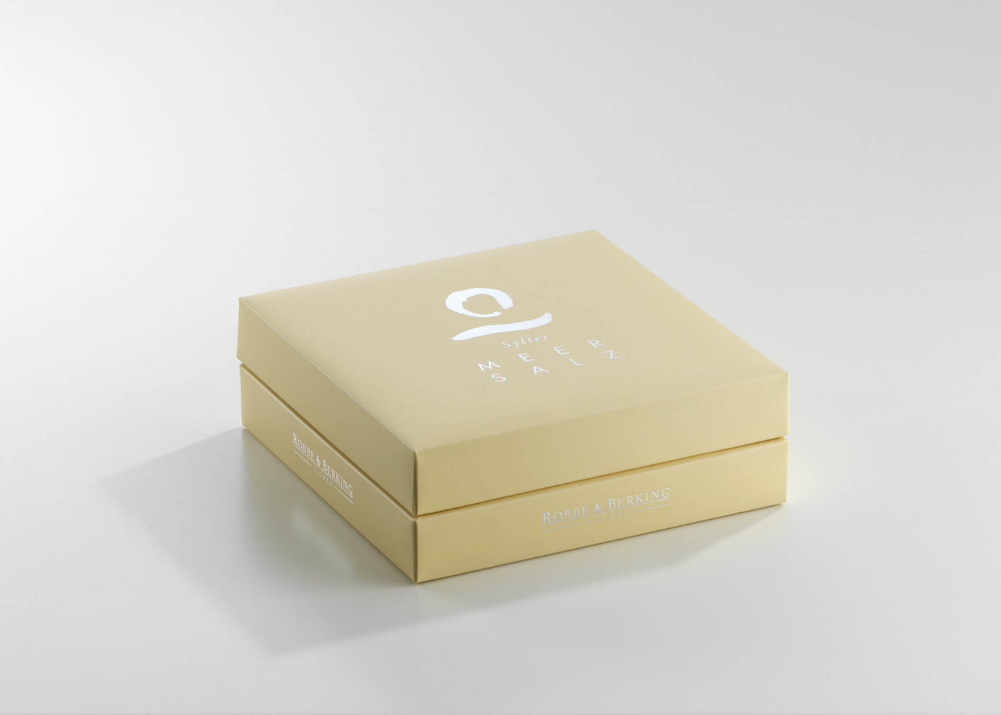 Robbe & Berking "Sylter Oyster Set" / Salt Set in Sterling Silver with 24K gilding inside (Germany)