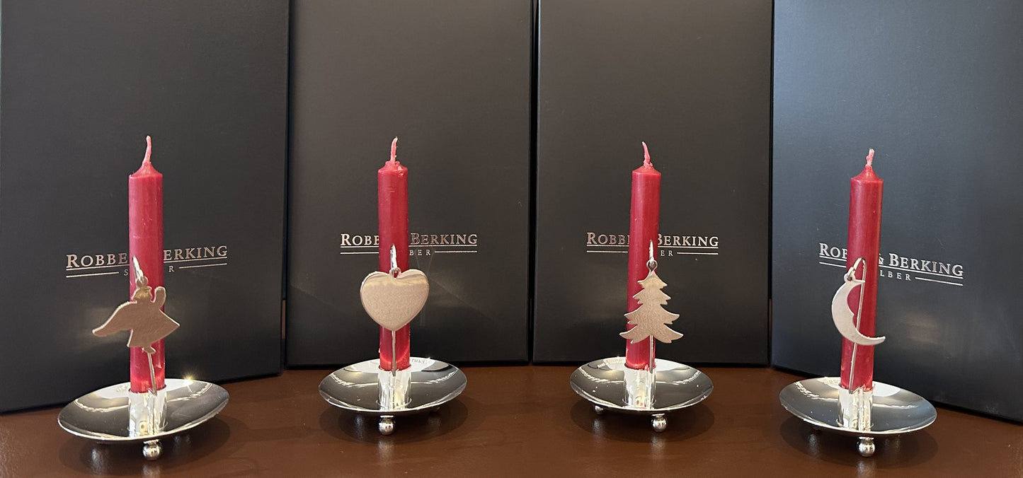Robbe & Berking Miniature Table Candlestick "Heart" (Germany)
