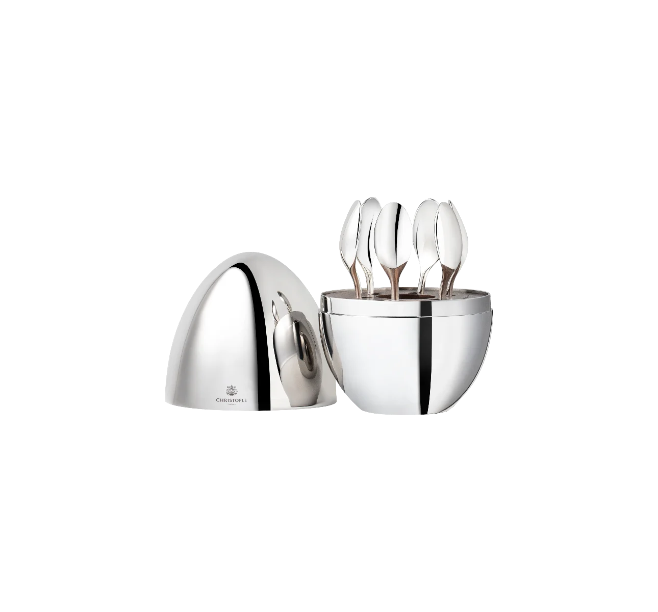 Christofle MOOD Coffee Silver-Plated 6-Piece Espresso Spoon Set