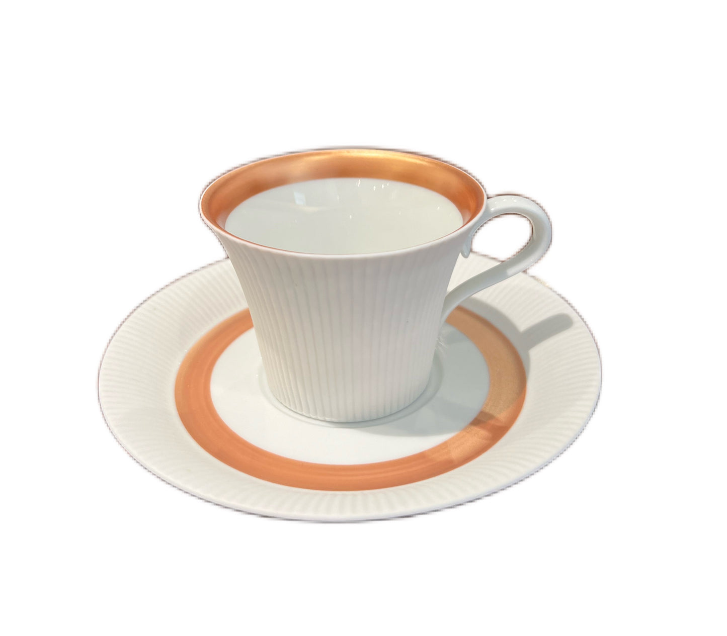 Nymphenburg "Adonis" Coffee Service with copper banding designed by Wolfgang von Wersin (Germany)