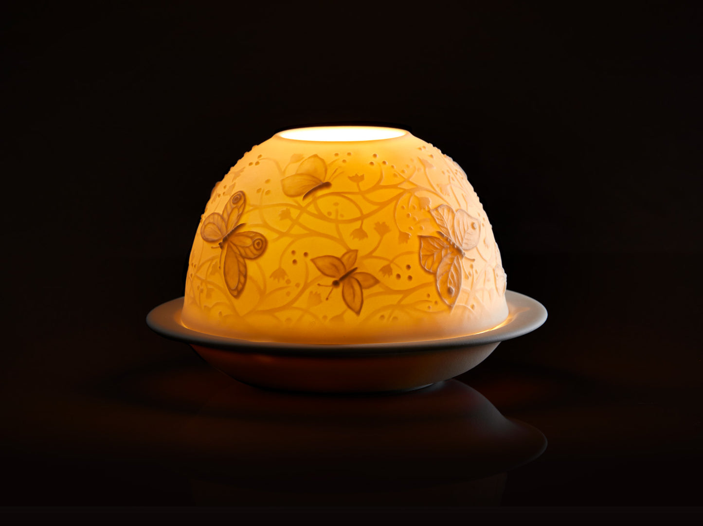 Bernardaud Led Votivelight - Butterflies in Flight (France)