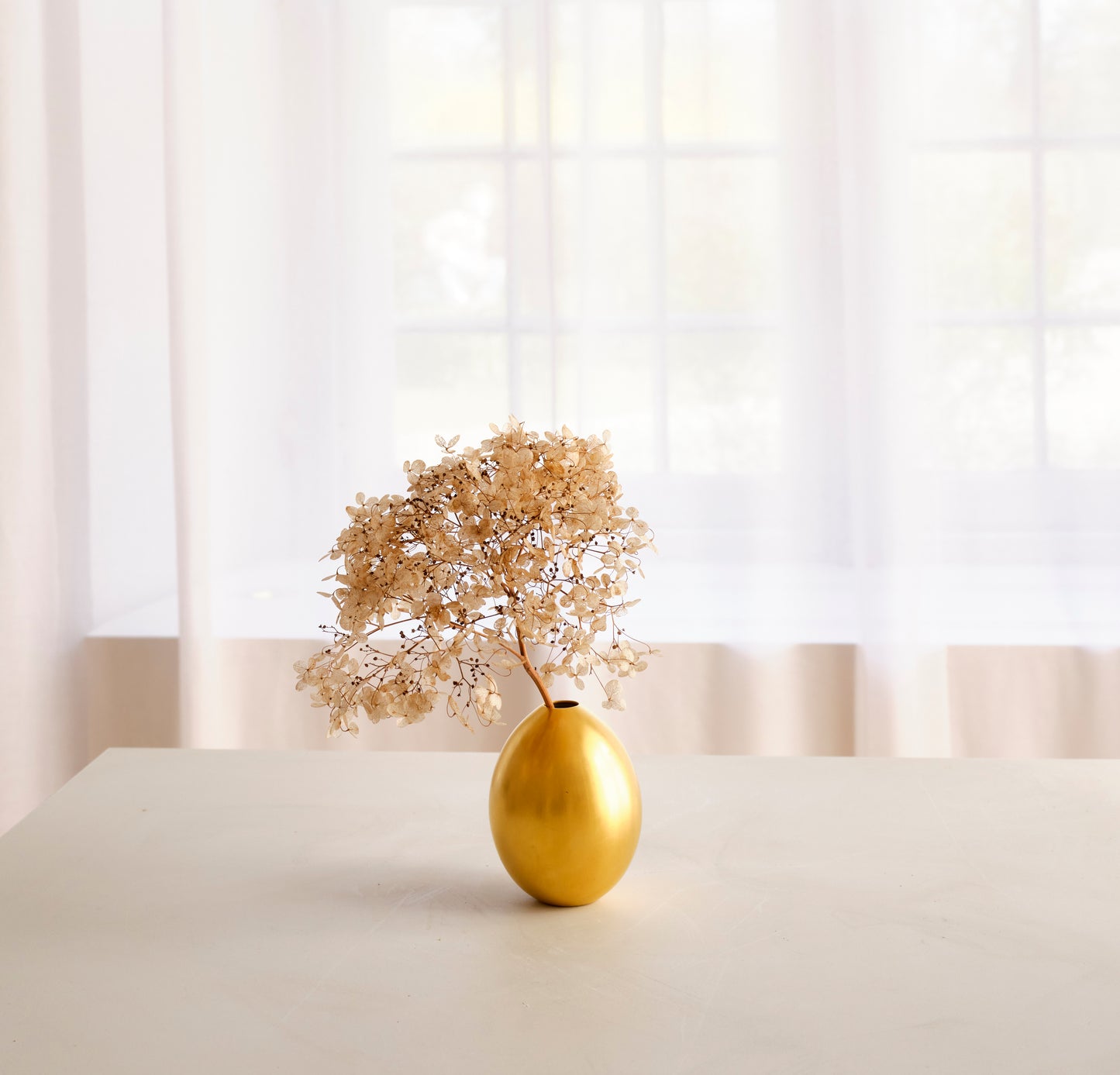 Nymphenburg Small Egg Vase in Matte 24K Gold designed by Ted Muehling (Germany)