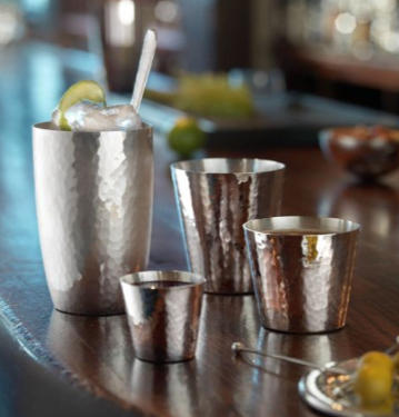 Robbe & Berking "Bar Collection " vodka beaker in Martele style (Germany)