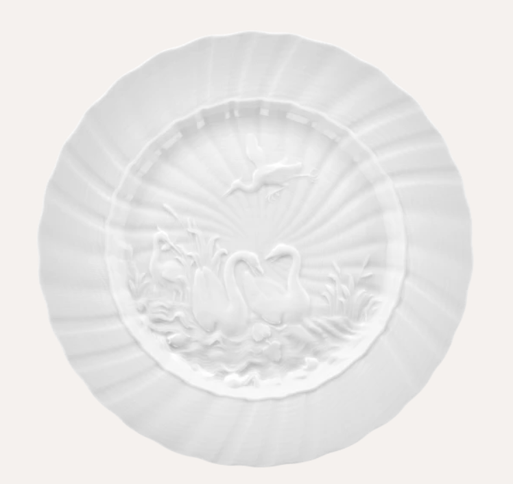 Meissen Bread and Butter Plate, Shape "Swan Service" (Germany)