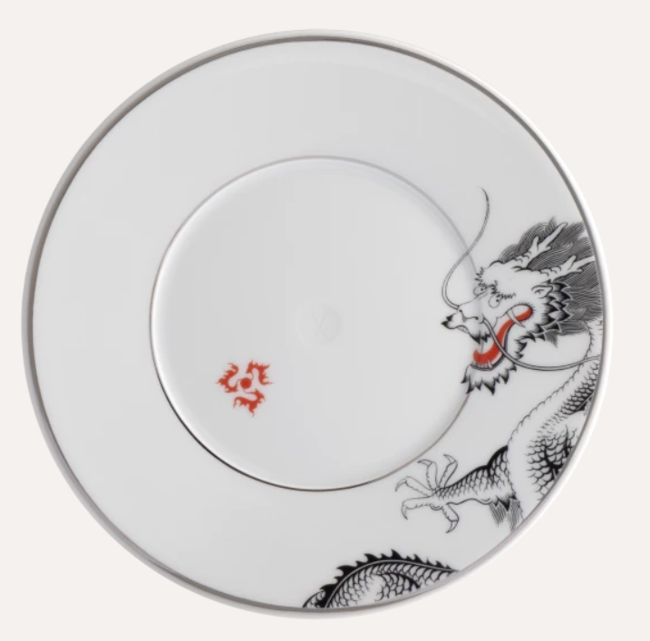 Meissen Bread and Butter Plate, Shape "Vitruv", Fortune Dragon (Germany)