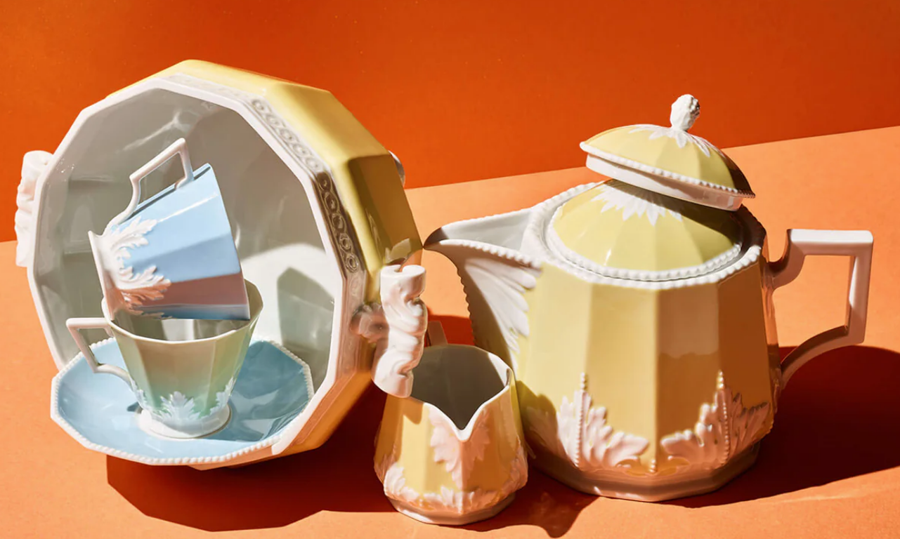 Nymphenburg "Perl Symphony" Tea Service designed by Dominikus Auliczek (Germany)