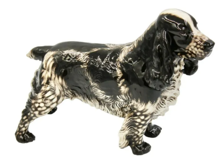 Nymphenburg Figurine "Cocker Spaniel" designed by Konrad Schmid in 1930 (Germany)