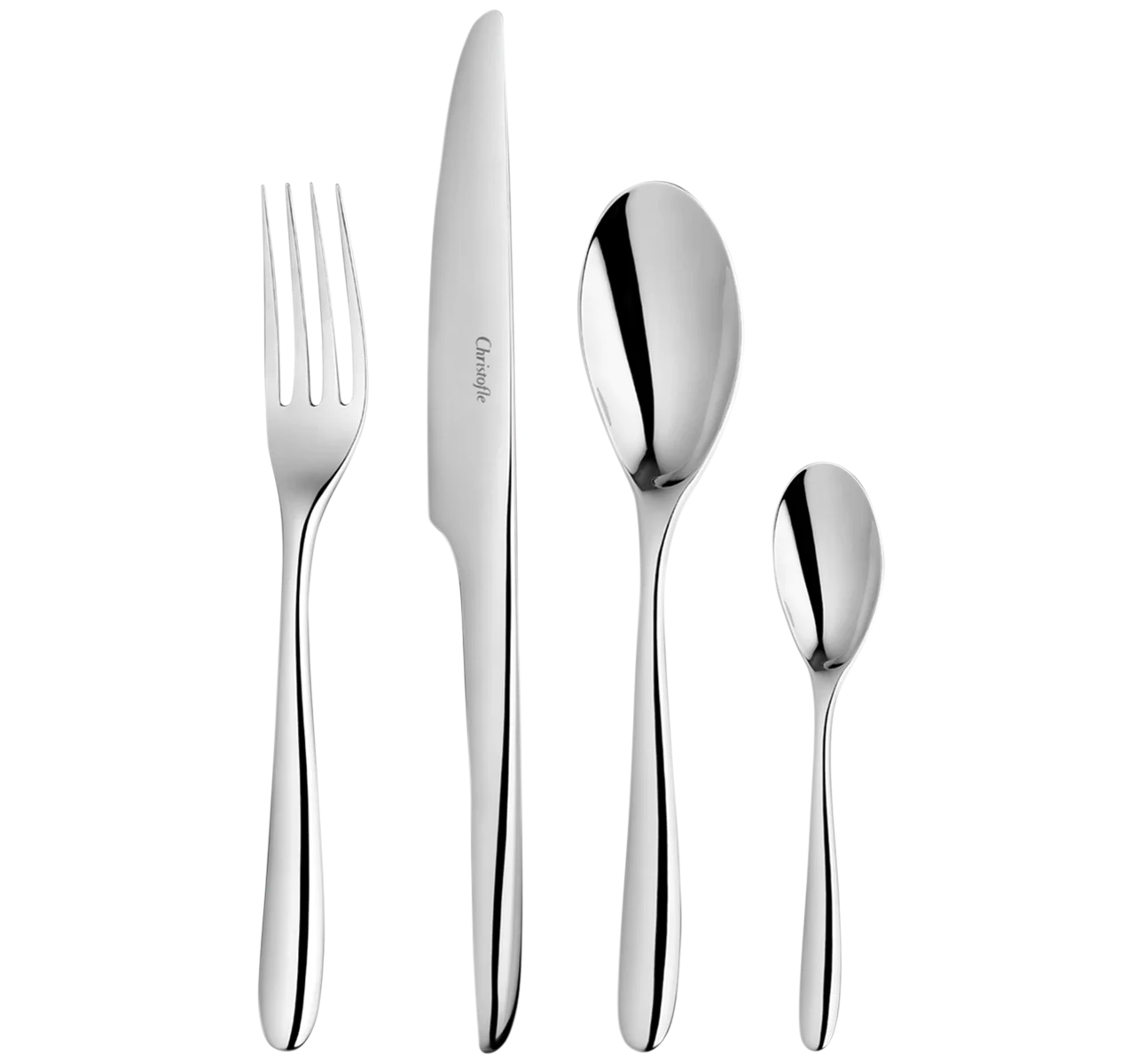 L' Ame de Christofle 24-Piece Stainless Steel Flatware Set with Chest