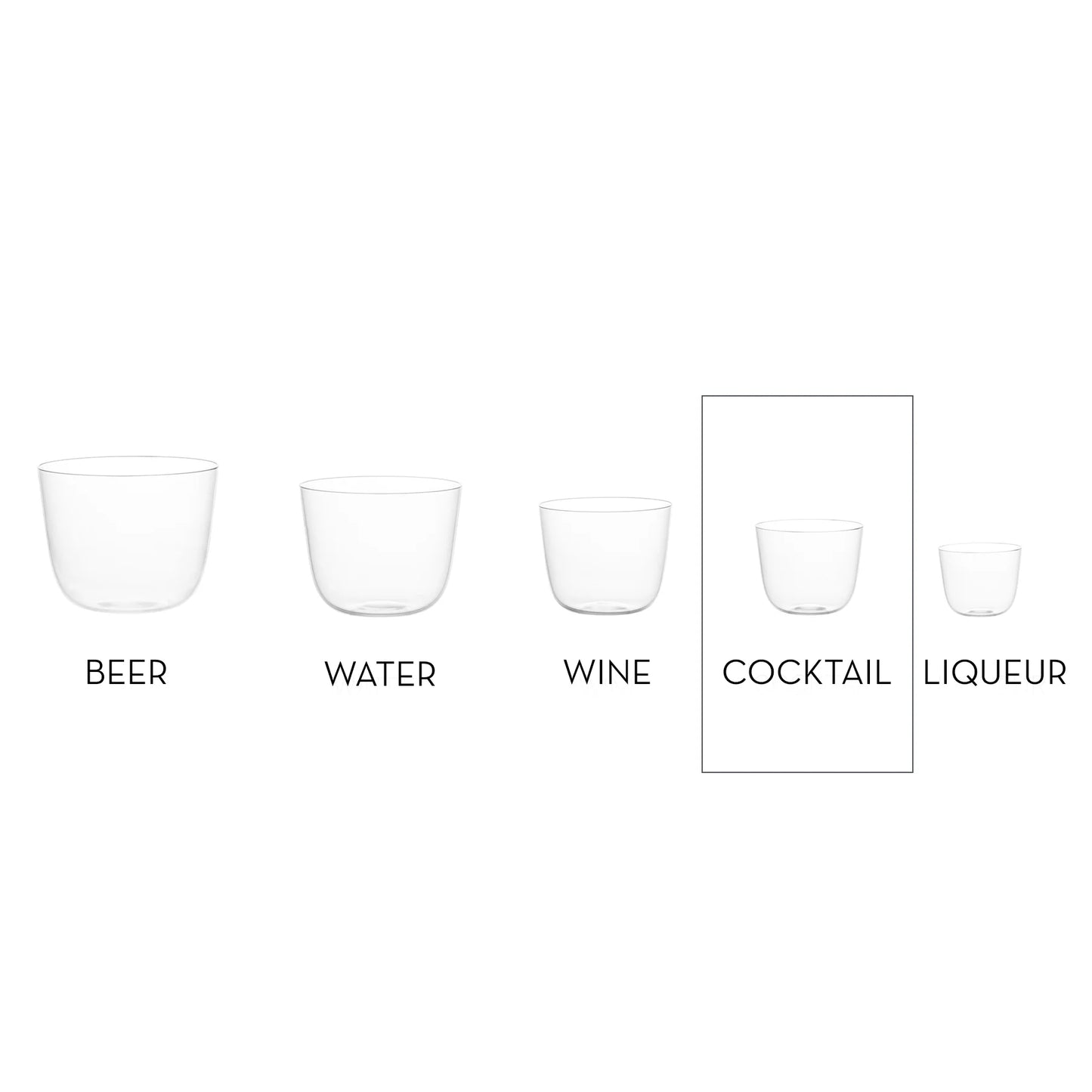 Lobmeyr Drinking Set No. 267 Alpha Cocktail Tumbler in Grey