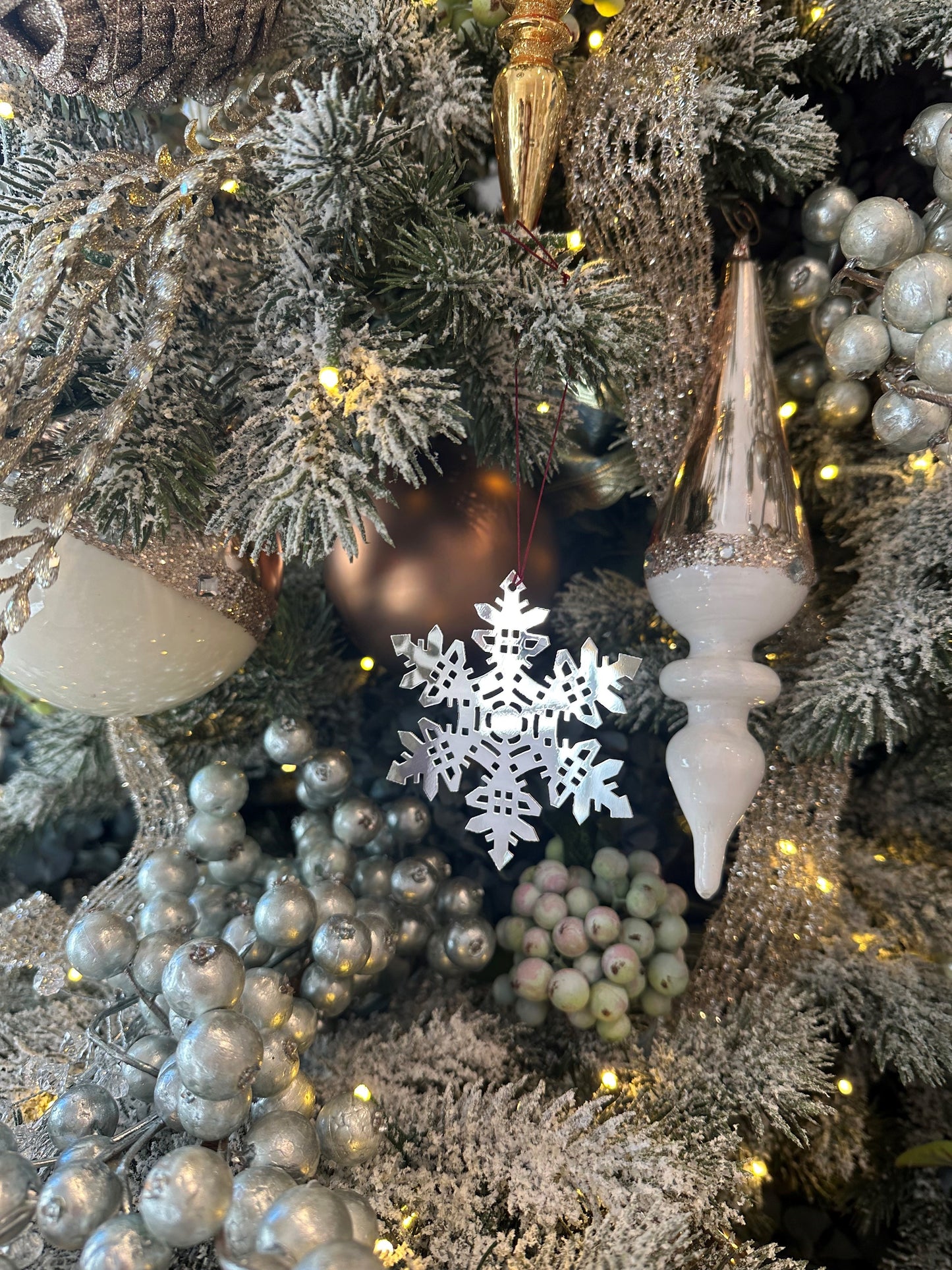 Robbe & Berking Silver Christmas Ornament "Ice Crystal" (Germany)