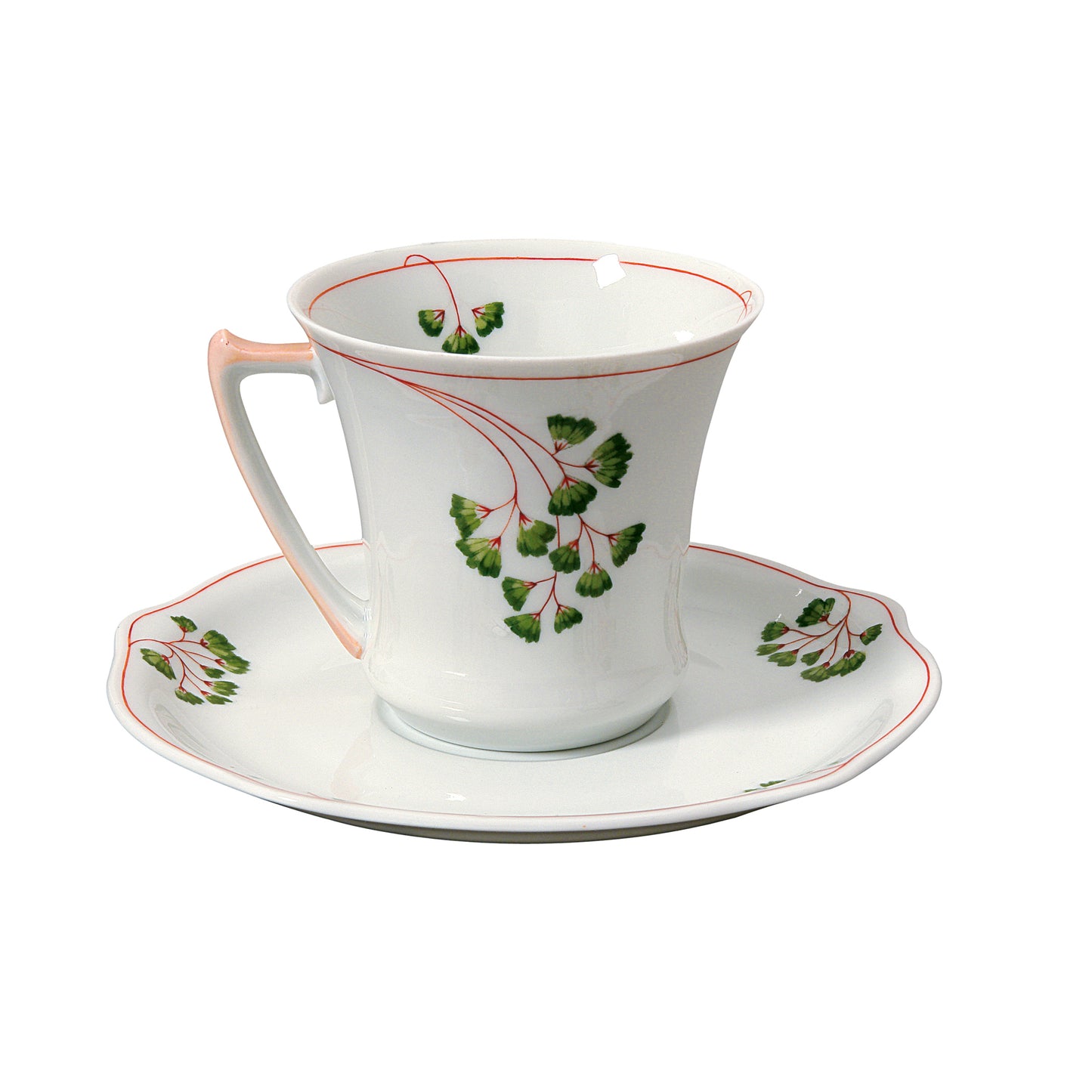 Nymphenburg "Ginkgo" Tea Service designed by Max Rossbach in 1900 (Germany)