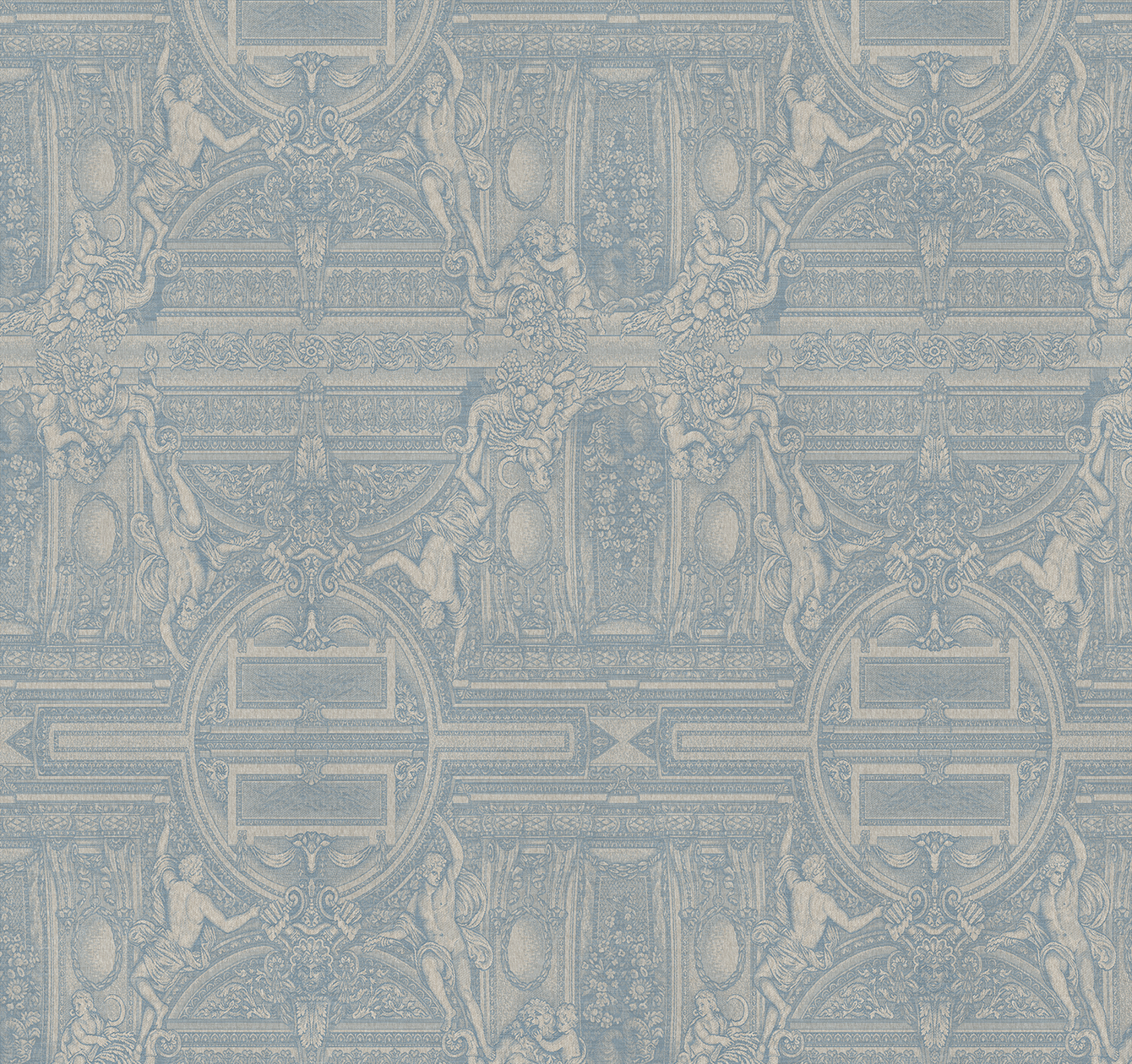 Leitner Leinen "Blue Fog" Palazzo Tablecloth (Austria)