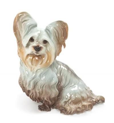 Nymphenburg Figurine "Yorkshire Terrier" designed by Theodor Kärner (Germany)