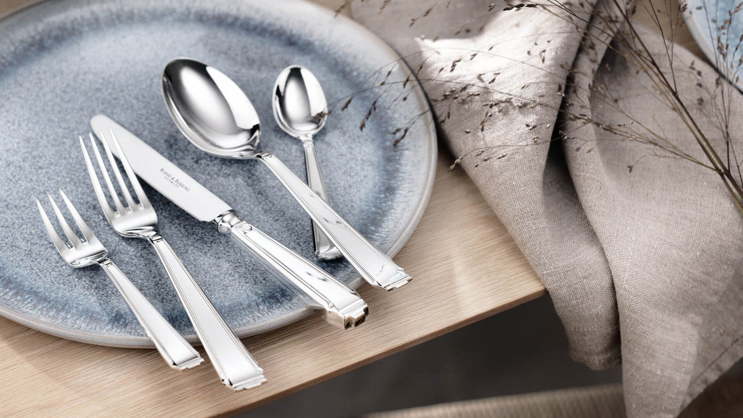 Robbe & Berking Flatware "Art Deco 5-piece set, design of 1929 (Germany)