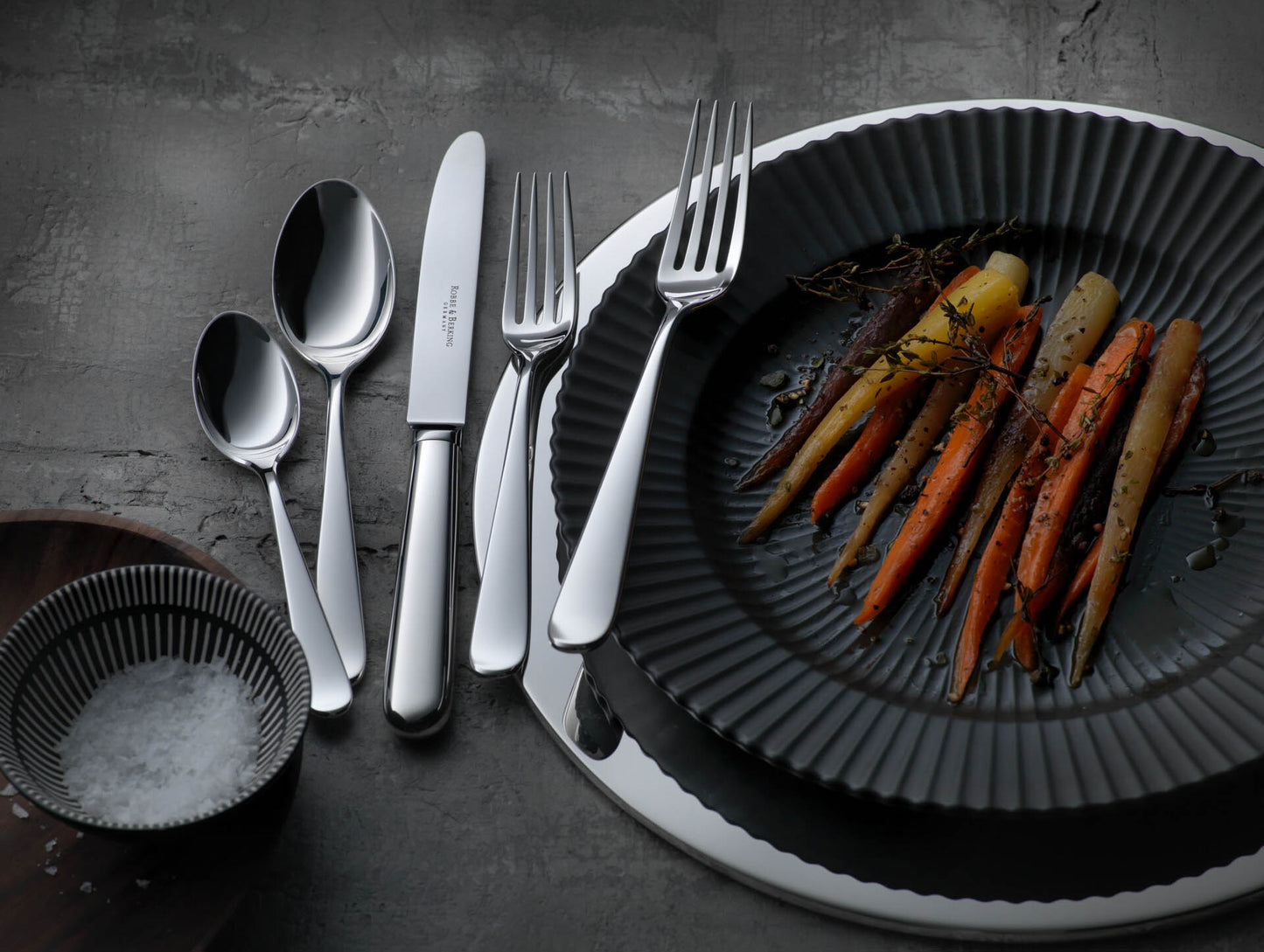 Robbe & Berking Flatware "Dante" 5-piece set (Germany)