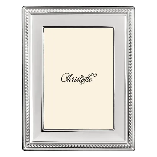 Christofle Perles Silver-Plated Picture Frame 3 x 5