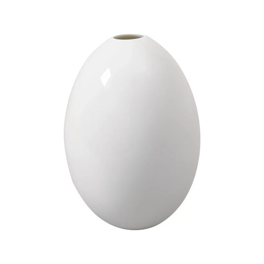 Nymphenburg Large White Glazed Egg Vase designed by Ted Muehling (Germany)