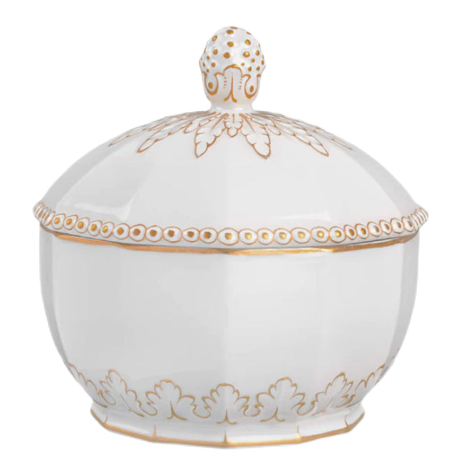 Nymphenburg "Perl Goldperlen" Sugar bowl designed by Dominikus Auliczek in 1792/95 (Germany)