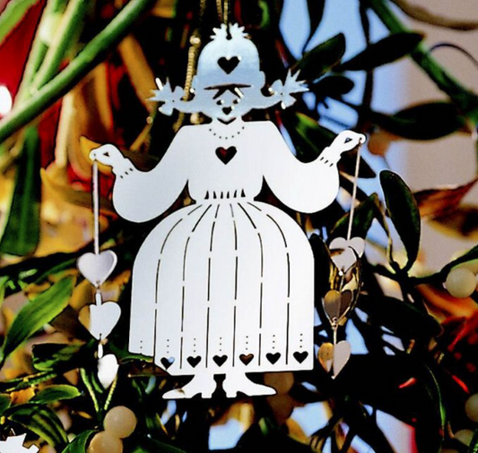 Robbe & Berking Christmas Ornament "Lady with Heart" (Germany)