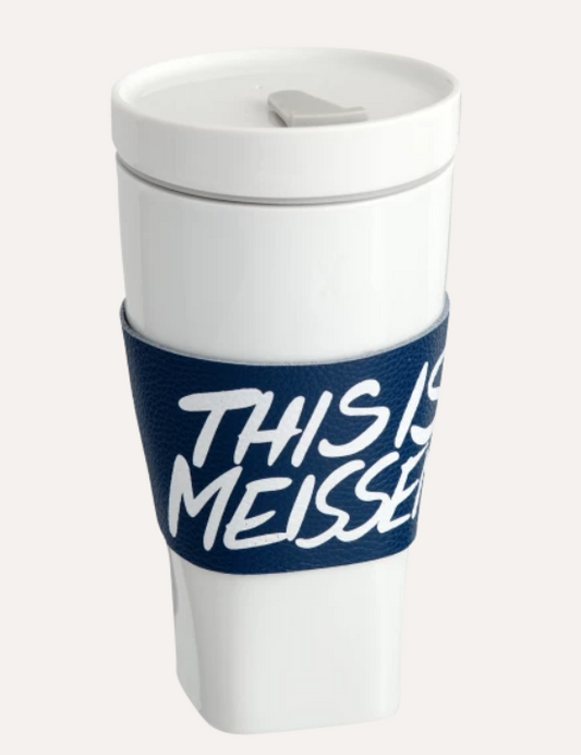 Meissen Coffee To Go Mug "This is Meissen" with Cuff (Germany)