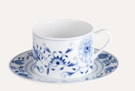 Meissen Cappuccino Cup & Saucer, Blue Onion V 0,25 (Germany)