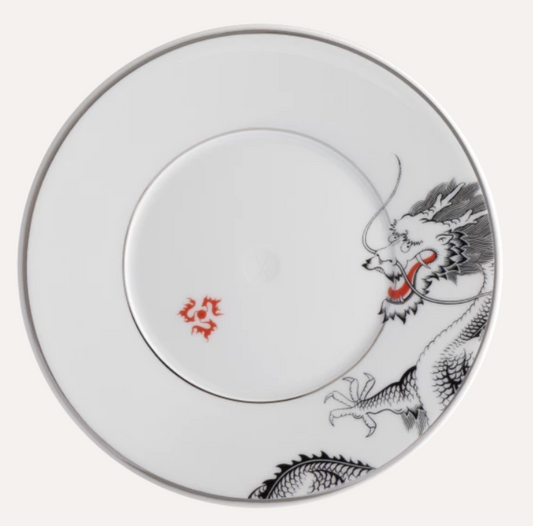 Meissen Bread and Butter Plate, Shape "Vitruv", Fortune Dragon (Germany)