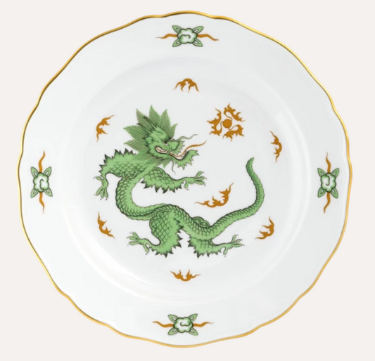 Meissen Starter and Dessert plate, Shape "New Cutout", Mint green 18 cm (Germany)