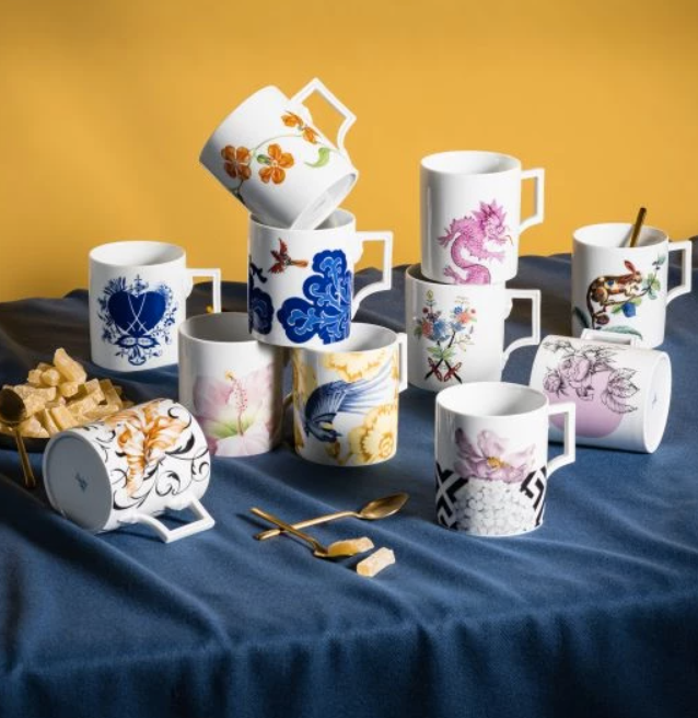 Meissen Mug, "The MEISSEN Mug Collection", "Swords", Shape "Berlin", V 0.25 l