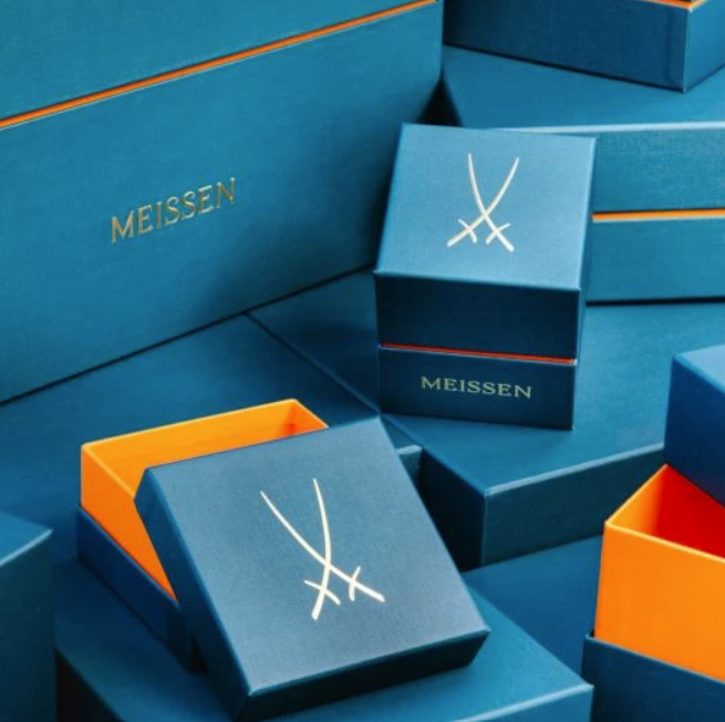 Meissen Mug, "The MEISSEN Mug Collection", "Blue Orchid", Shape "Berlin", V 0.25 l