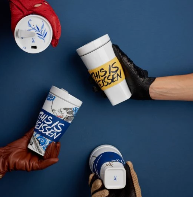 Meissen Coffee To Go mug, Shape "Nova", white, V 0.35 l