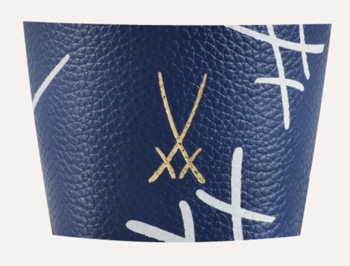 Meissen Cuff for coffee to go mug, "Swords"