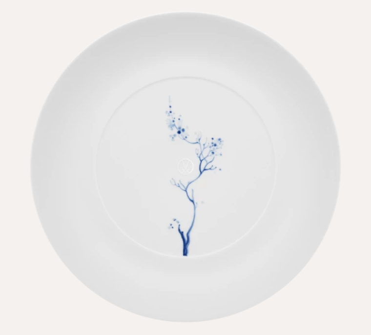 Meissen Dinner Plate, large, Shape "MEISSEN Cosmopolitan", "Blue Orchid", cobalt blue, 30 cm