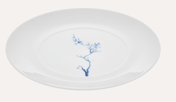 Meissen Starter-and dessert plate, Shape "MEISSEN Cosmopolitan", "Blue Orchid", cobalt blue, 22.5 cm
