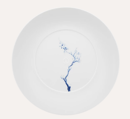 Meissen Dinner Plate, Shape "MEISSEN Cosmopolitan", "Blue Orchid", cobalt blue, 24 cm
