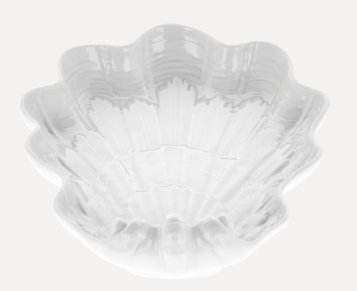 Meissen dish, shell-shaped, shape "Swan service", white, L 16 cm