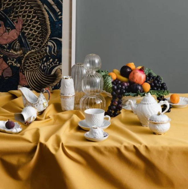 Meissen dish, shell-shaped, shape "Swan service", white, L 16 cm