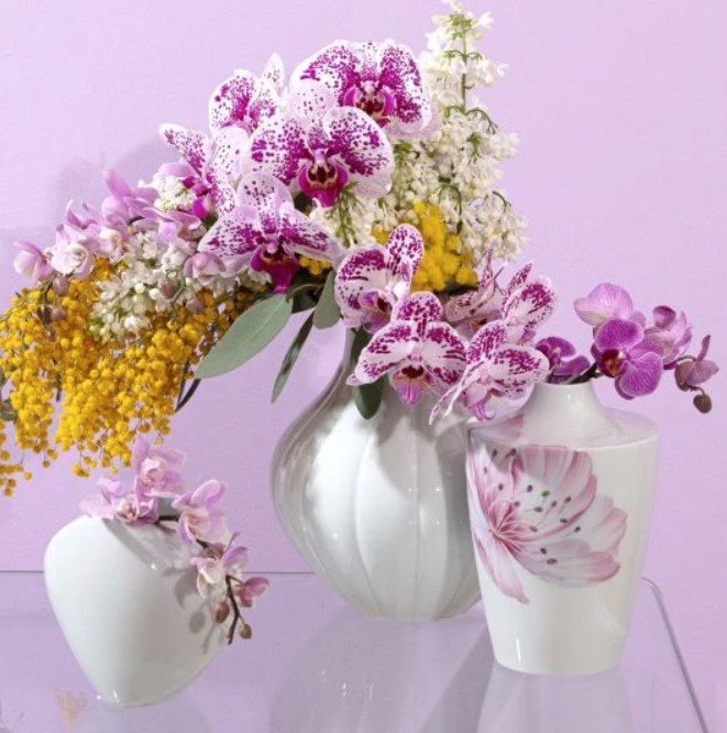 Meissen Vase "Landscape", medium, white, H 17 cm