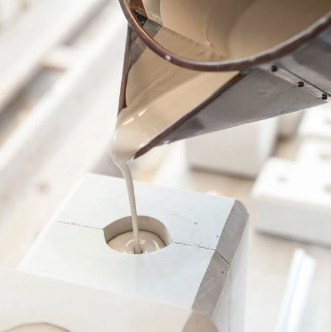 Meissen Orchid planter, white, H 16.5 cm