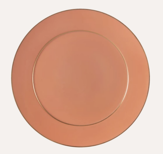 Meissen Dinner Plate, Shape "No 41", "The Original", plain, red, gold, 29 cm