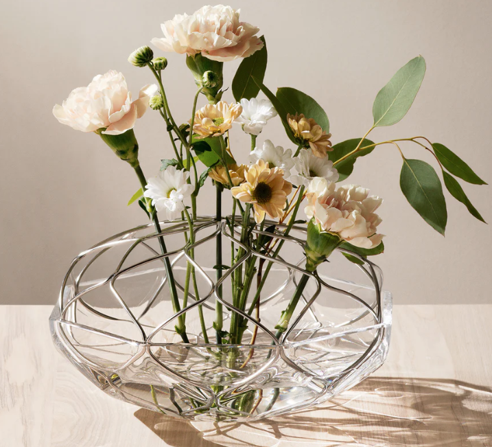 ORREFORS Bloom Vase Low