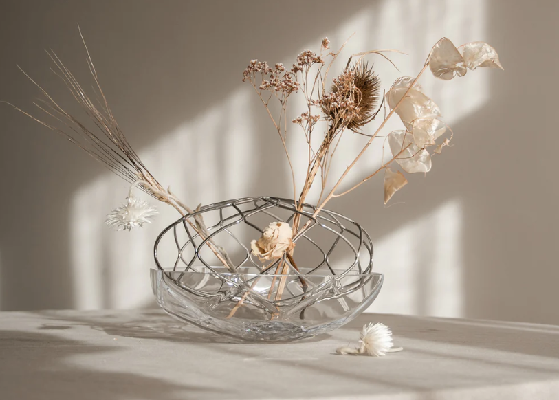 ORREFORS Bloom Vase Low