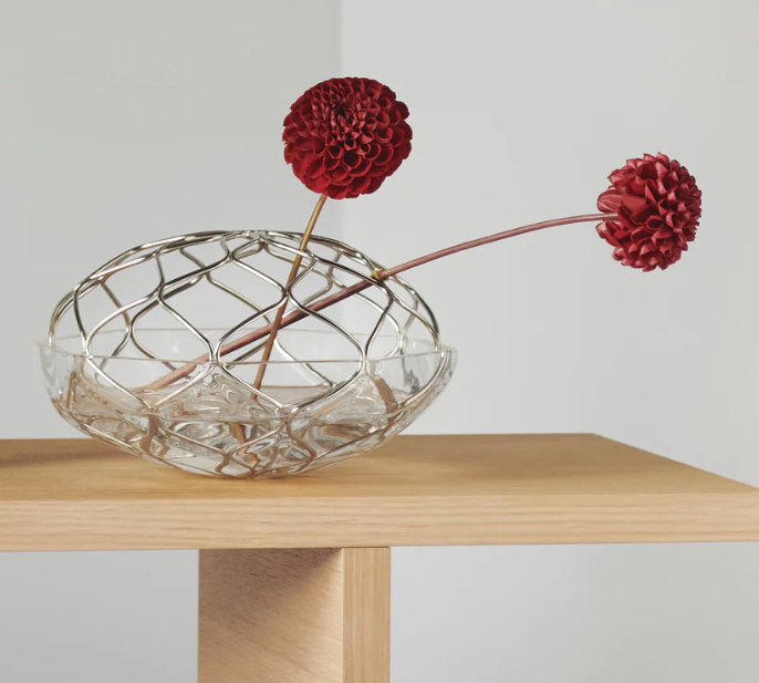 ORREFORS Bloom Vase Low