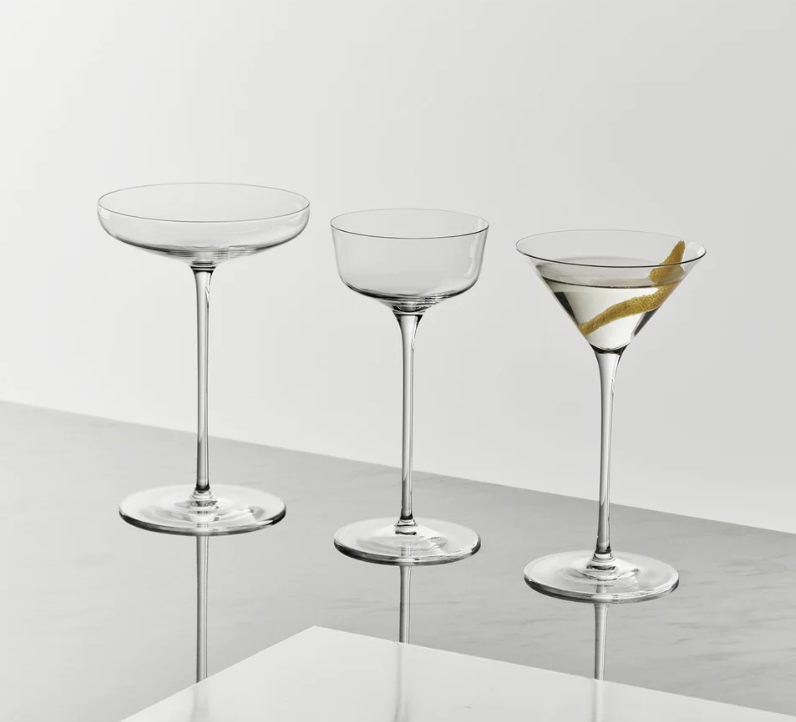 ORREFORS Frantzén Martini Set of 2