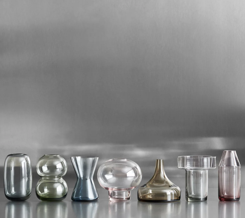 ORREFORS Midsummer Vases Mini Set of 7