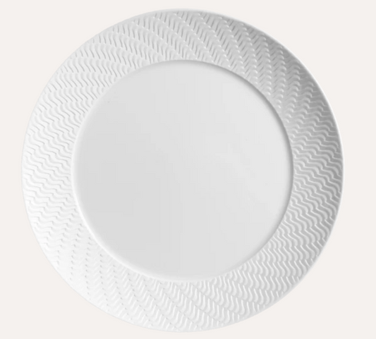 Meissen Starter and Dessert Plate, Shape "Waves Relief" (Germany)