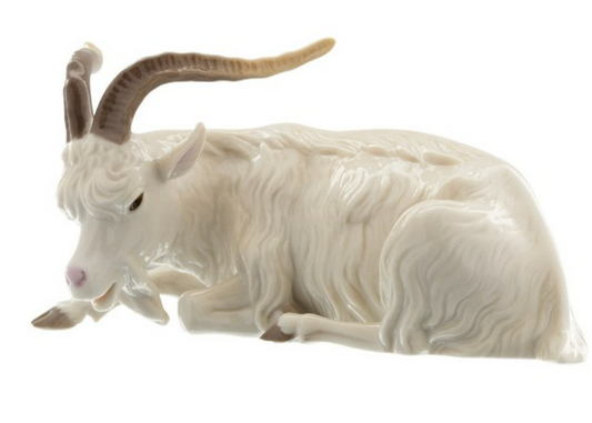 Nymphenburg Figurine "Goat" designed by Wendelin Reiner (Germany)
