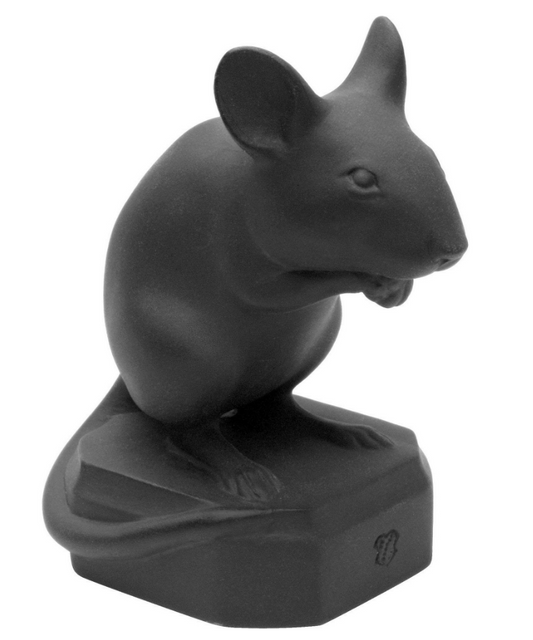 Nymphenburg Figurine "Sitting Mouse Karl" designed by Wilhelm Neuhäuser (Germany)