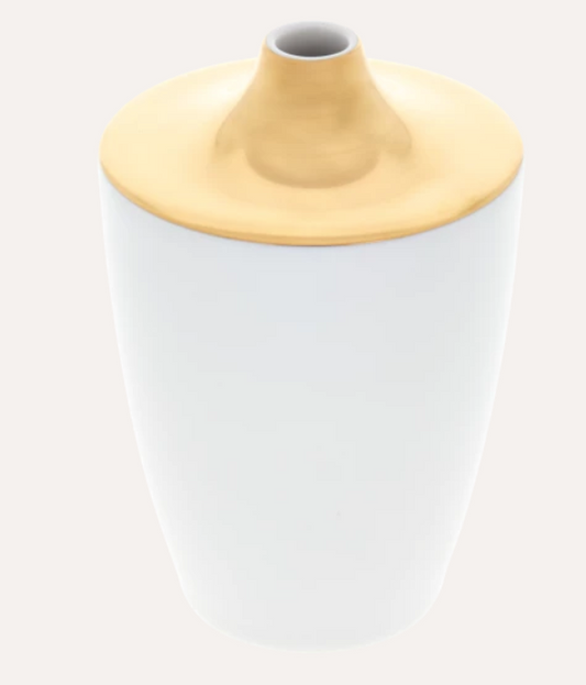Meissen Vase, Shape "MEISSEN Cosmopolitan", Gold, H 11 cm